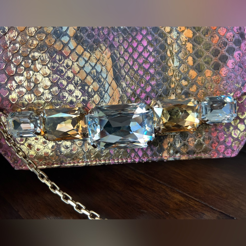 Paola Quadretti Python Pink Purse - Picture 2 of 6